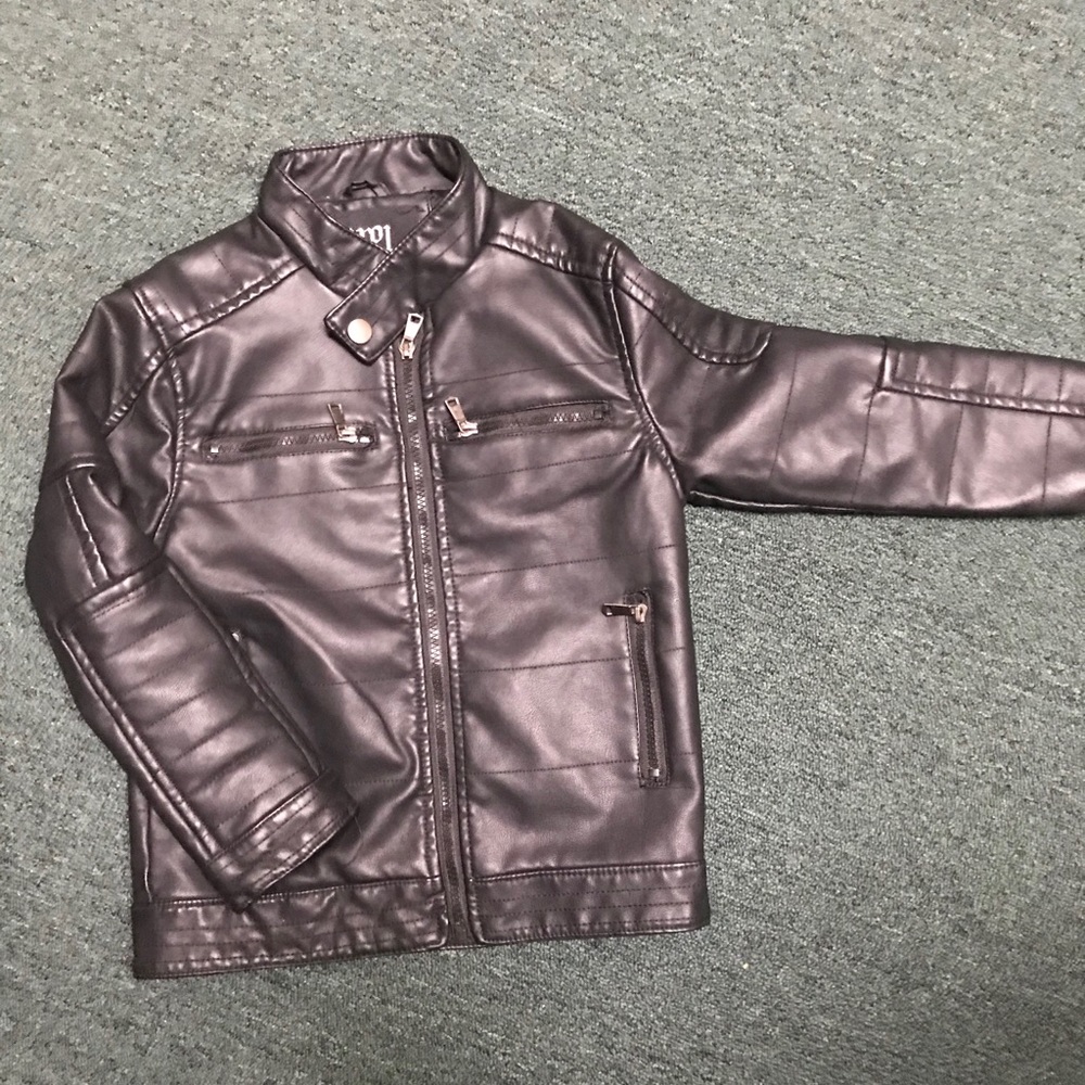 Faux leather jacket